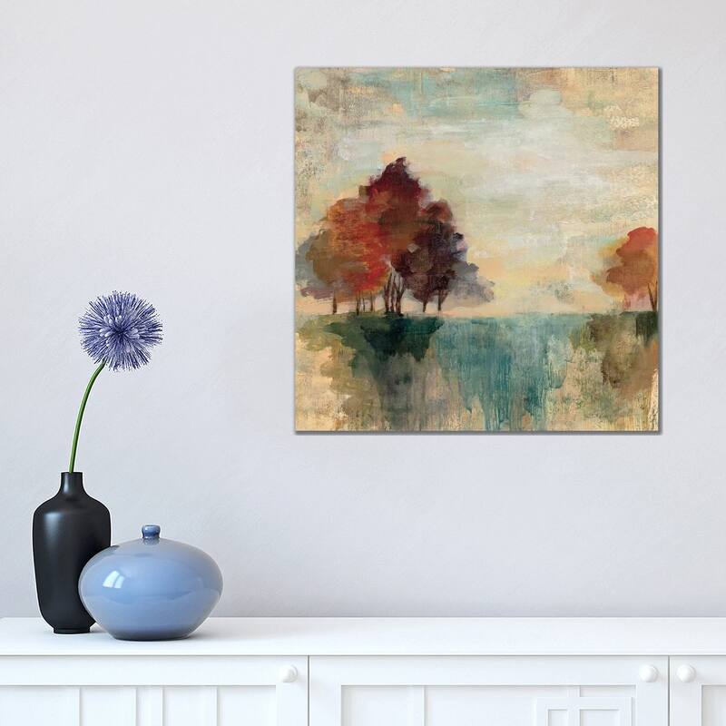 iCanvas "Landscape Monotype II" by Silvia Vassileva Canvas Print - 18x18x1.5