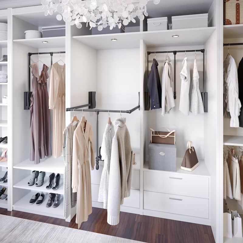 Hardware Resources 23 Inch Wide Pull Down Closet Rod