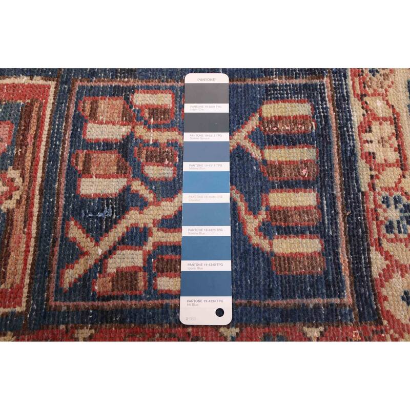 ECARPETGALLERY Hand-knotted Kayseri Vintage Navy, Red Wool Rug - 4'10 x 6'3