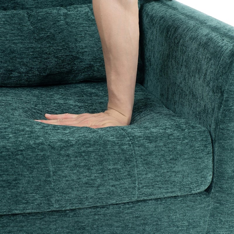 Modern Accent Chair Upholstered Foam Filled Living Room Chairs Comfy Reading Chair