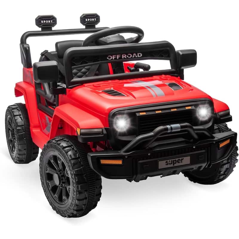 12V Ride On Truck Car - Red