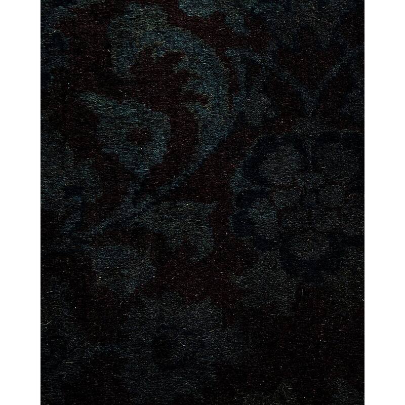 Overton Hand Knotted Wool Vintage Inspired Modern Contemporary Overdyed Brown Area Rug - 10' 2" x 17' 9"