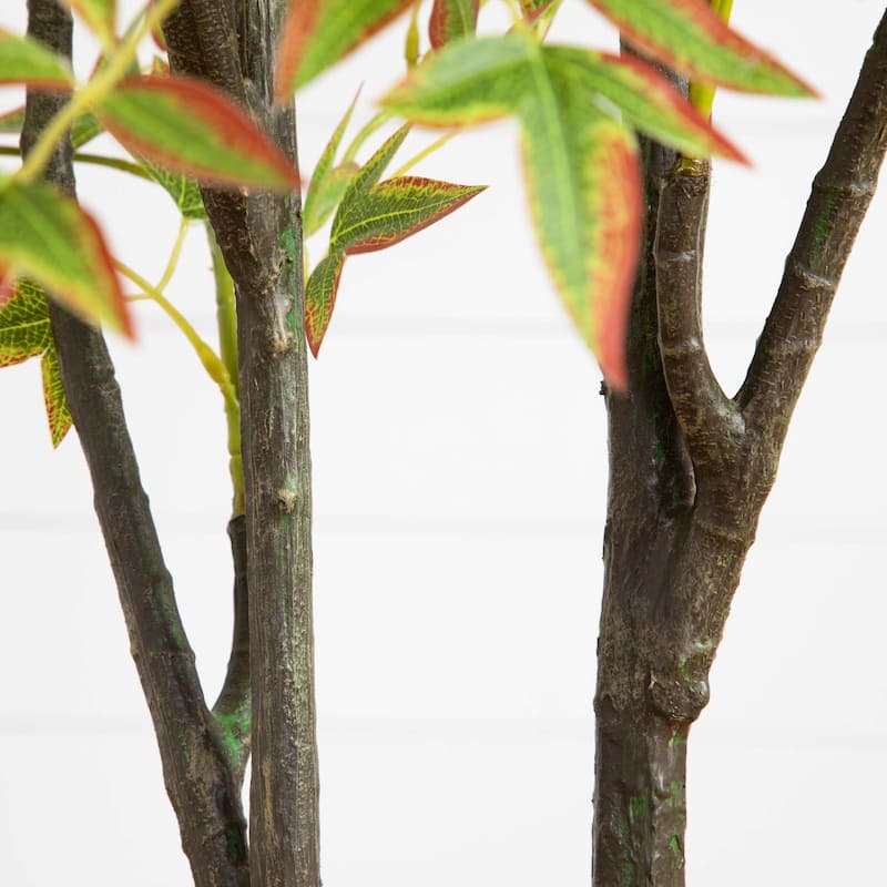 Nandina Artificial Potted Tree - 6' - Green and Red
