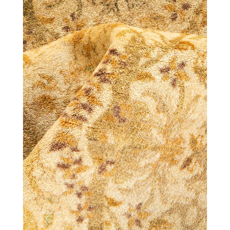 Overton Handknotted Wool Traditional Oriental Ivory Runner
