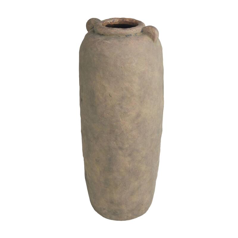 Ceramic Distressed Terracotta Decorative Vase - Brown - Roche River Decor