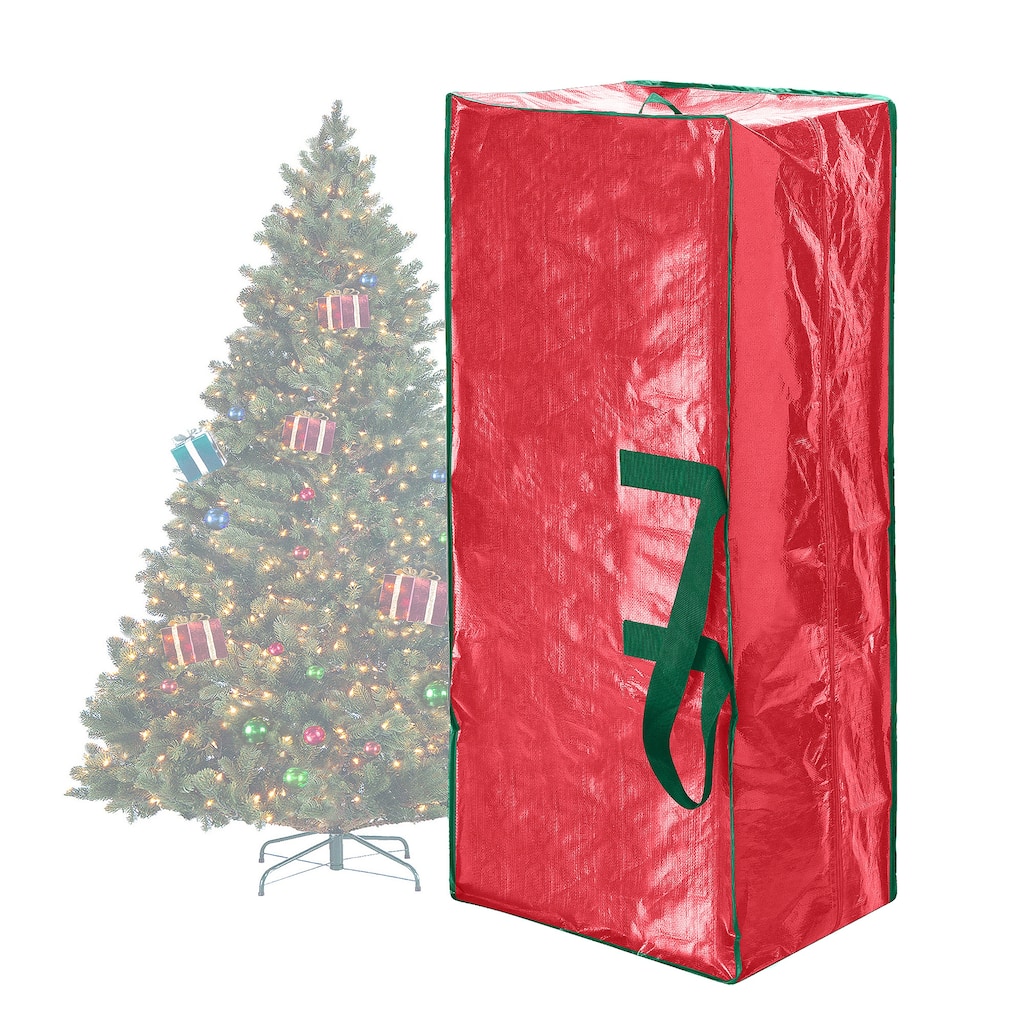 Elf Stor Green Christmas Tree Bag 7.5 Ft Premium Heavy Duty Moisture Resistant - 7.5ft Tree