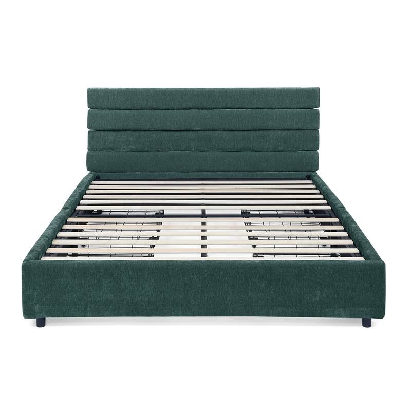 comfortable cushioned bed frame