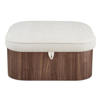 NADAAL STUDIOS Clarisse, Storage Ottoman With Upholstered Seat - 35"W x35"D x17"H