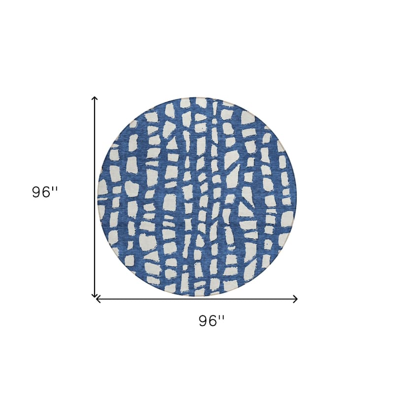HomeRoots Abstract Transitional Rectangle Outdoor Rug