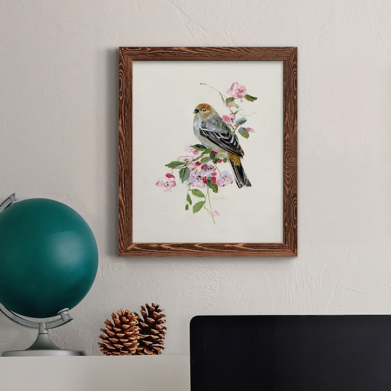 Spring Song Goldfinch-Premium Framed Canvas - Ready to Hang - Bed Bath