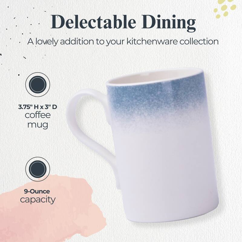 Portmeirion Set of 4 Potters Mist Breakfast Mugs