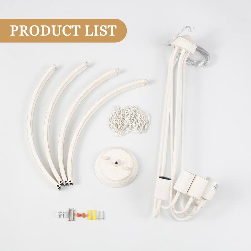 6-Light Candlestick Circle Wagon Wheel Foyer Chandelier Linear Island Chandelier Lighting for Dining Room