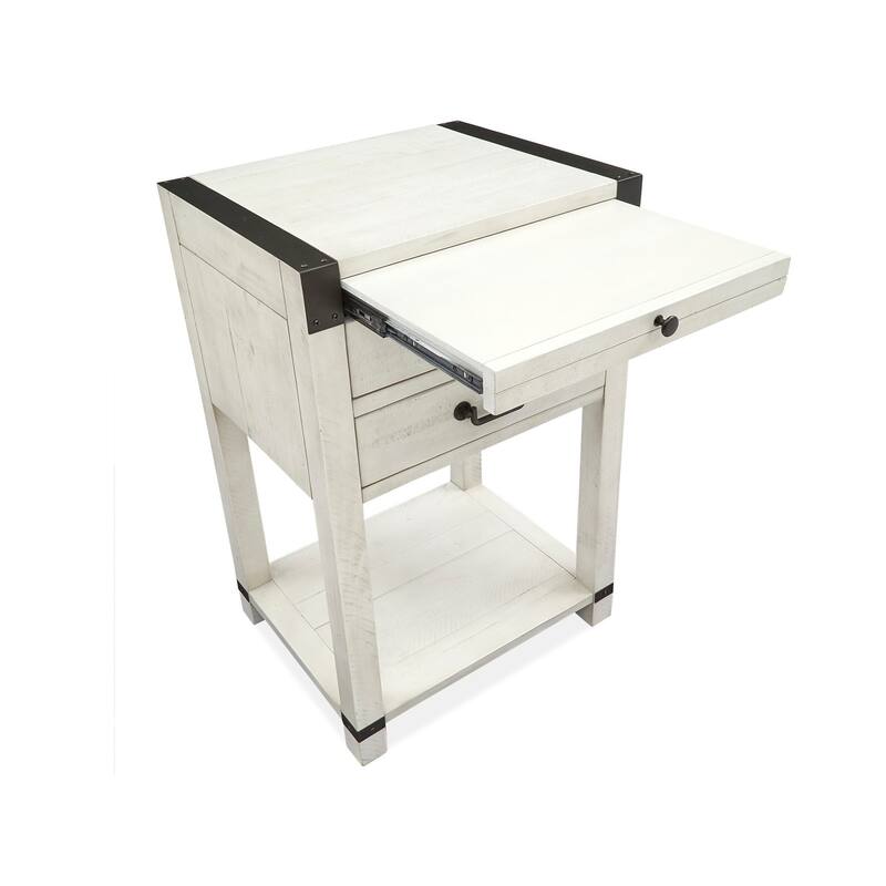 Magnussen Home Chesters Mill Alabaster Open Nightstand