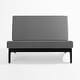 preview thumbnail 127 of 136, Outdoor Teak Wood Waterproof Armless Chair Loveseat with Cushions