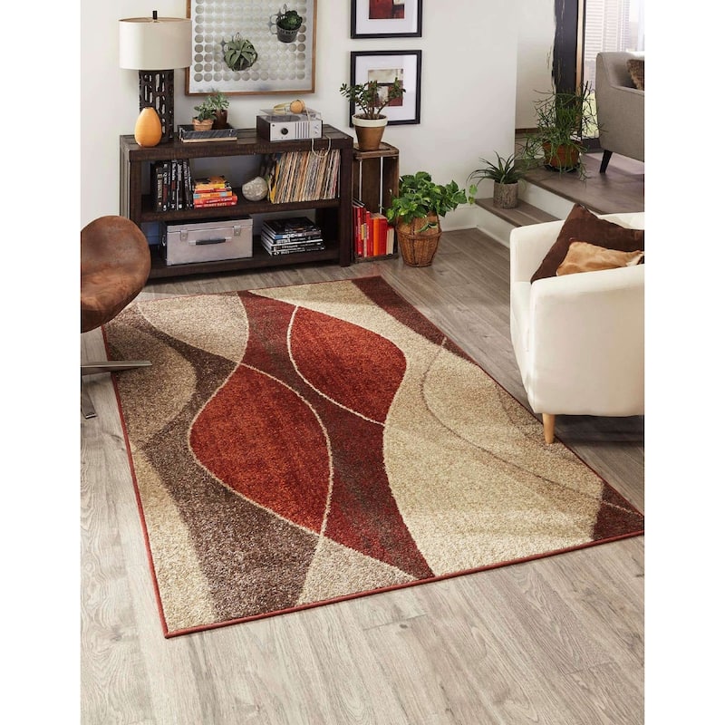 Contemporary Beallara Collection Area Rug - 10'x14' - Multi