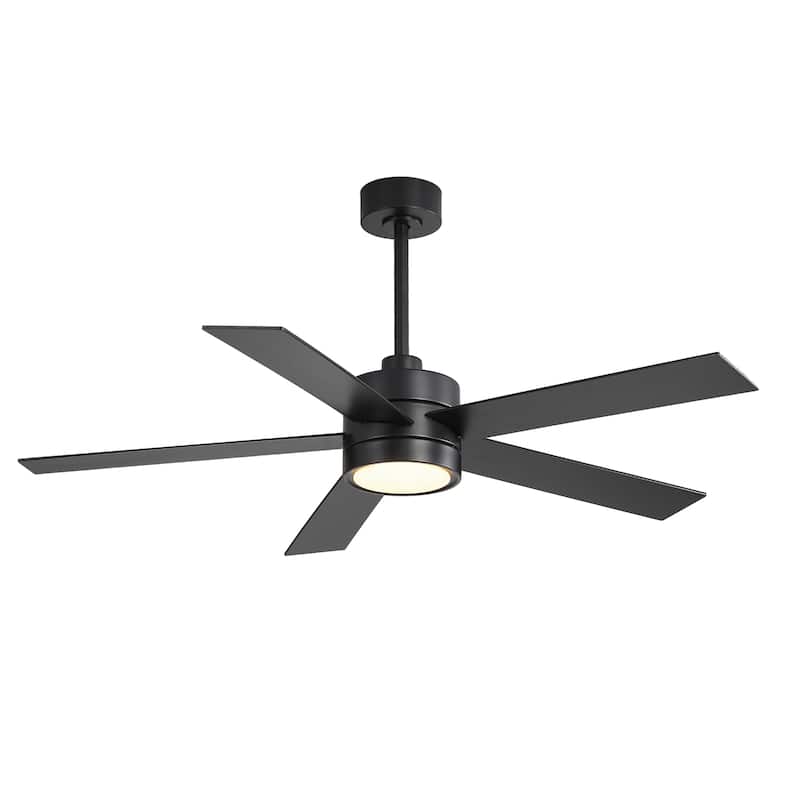 52-IN LED Ceiling Fan with Light Kit and Remote- 5 Blades