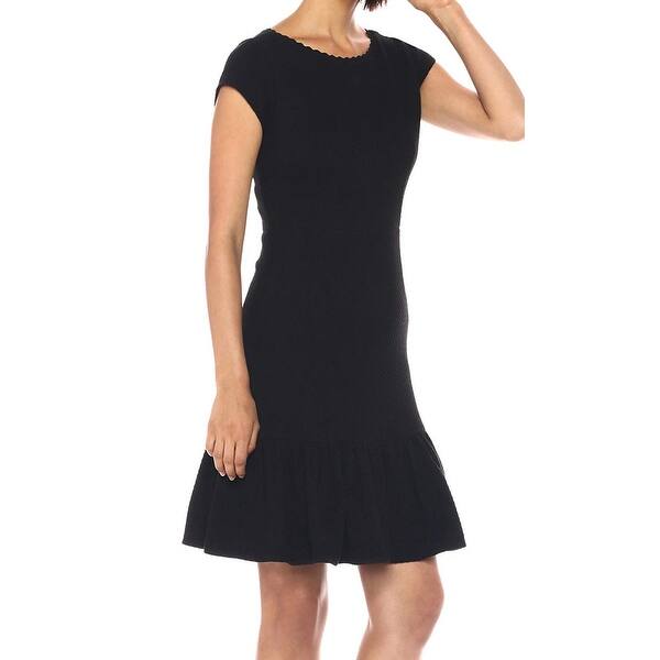 Shop Rebecca Taylor Womens Dress Black Size 12 A Line Honeycomb