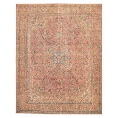 ECARPETGALLERY Hand-knotted Antalya Vintage Copper Wool Rug - 9'4 x 12'7