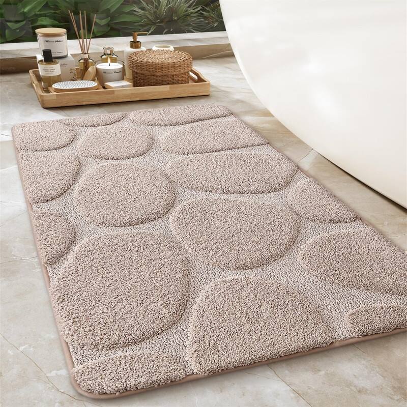 Bathroom Rugs Non Slip - Light Brown