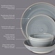 preview thumbnail 42 of 59, Gibson Home Stonebury 16 Piece Plates and Bowls - Handpainted Stoneware Dinnerware Set - Service for 4