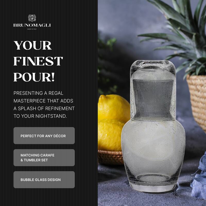 Bruno Magli 2 piece Bubble Carafe Set - 28 oz