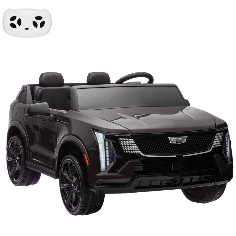 24V Electric 2-Seater Licensed Cadillac Kids Ride-on Car Toy for Kids Best Gifts - Black