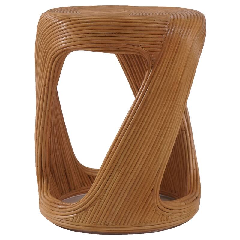 SAFAVIEH Couture Tyleigh Round Rattan Accent Table - 17"W x 17"D x 21"H