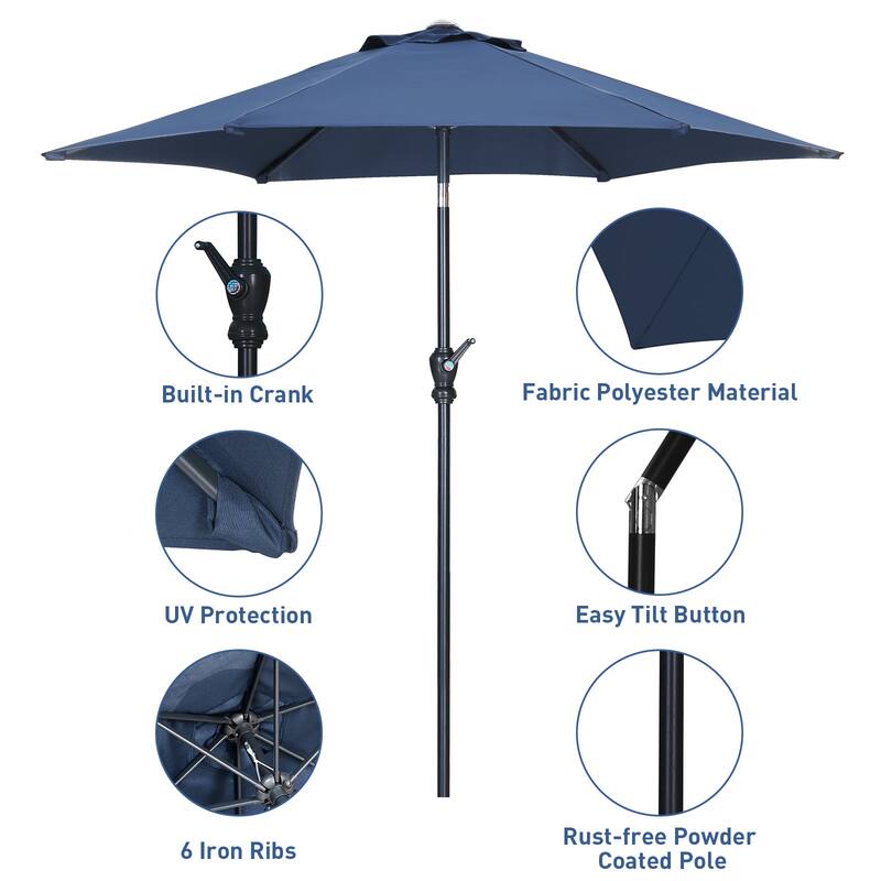 Ainfox Patio Umbrella Without Base for Garden Patio