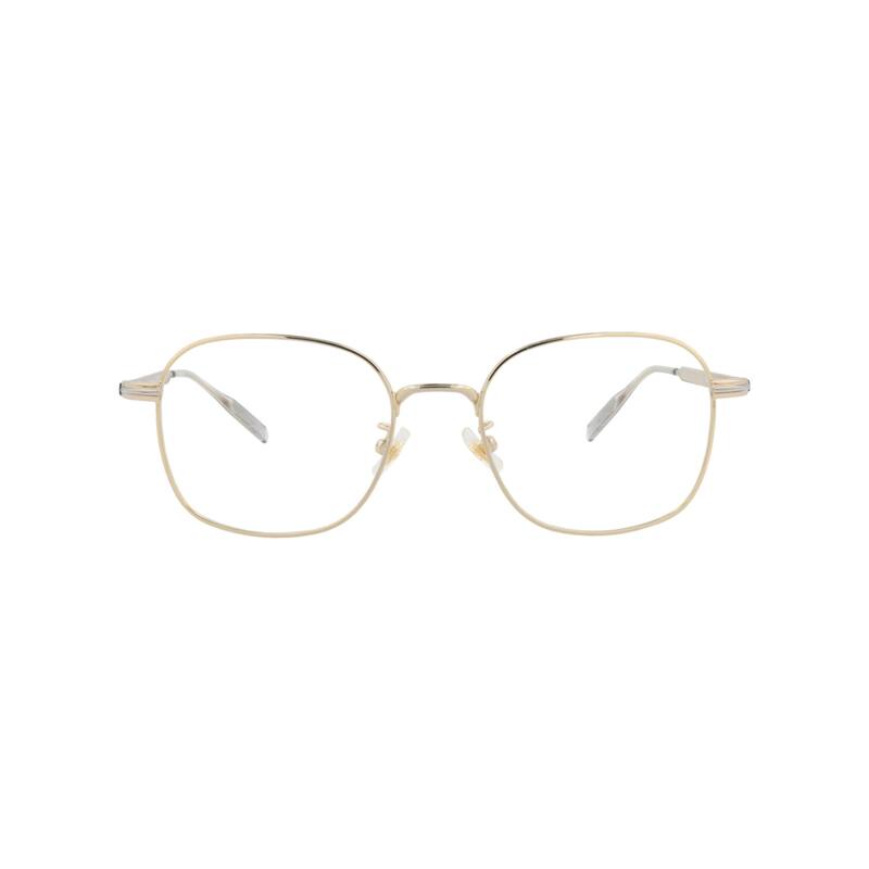 Montblanc Square-Frame Metal Optical Frames - Gold Gold Transparent - Multi