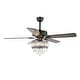preview thumbnail 15 of 20, Oaks Aura 52in. Luxury Modern Crystal Ceiling Fan with Lights and Remote, 6 Speeds DC Motor Reversible Chandelier Ceiling Fan