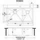 preview thumbnail 12 of 10, Ruvati 33 x 22 inch Workstation 60/40 Double Bowl Topmount 16 Gauge Stainless Steel Kitchen Sink - Silver - 33"x22"