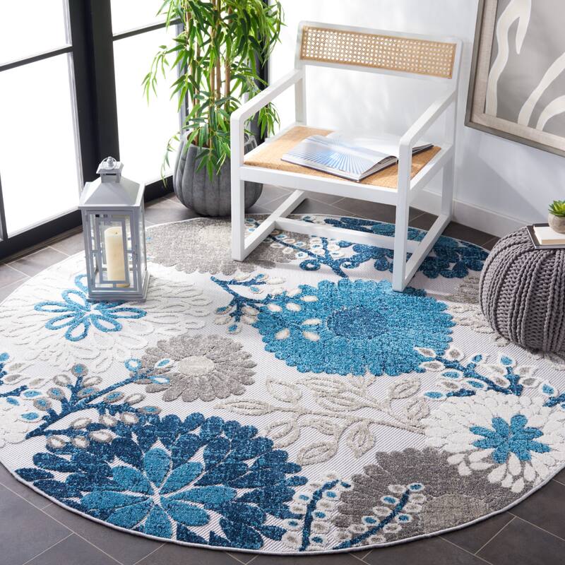 SAFAVIEH Cabana Lilah Indoor/ Outdoor Waterproof Patio Floral Rug