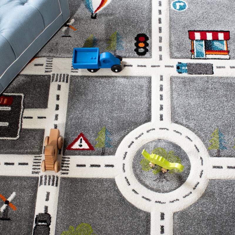 SAFAVIEH Carousel Kids Koika Neighborhood Road Rug