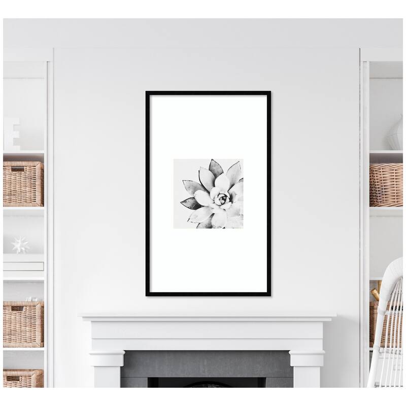 Kate and Laurel Modern Succulent by Tai Prints Framed Wall Art Print