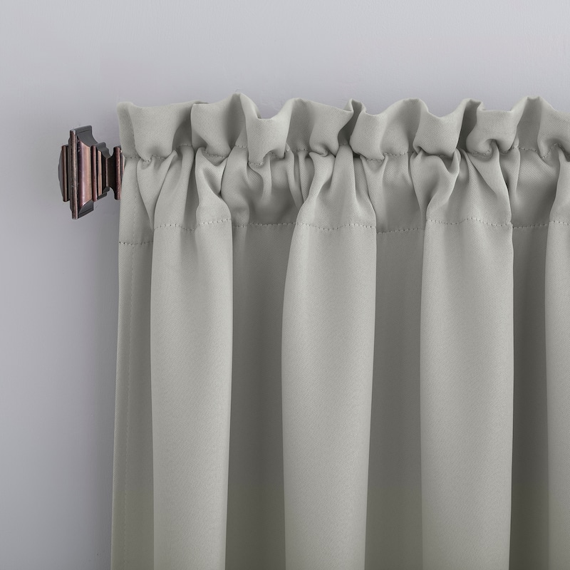 Sun Zero Hayden Energy Saving Blackout Rod Pocket 1-Piece Curtain Panel, Single Panel