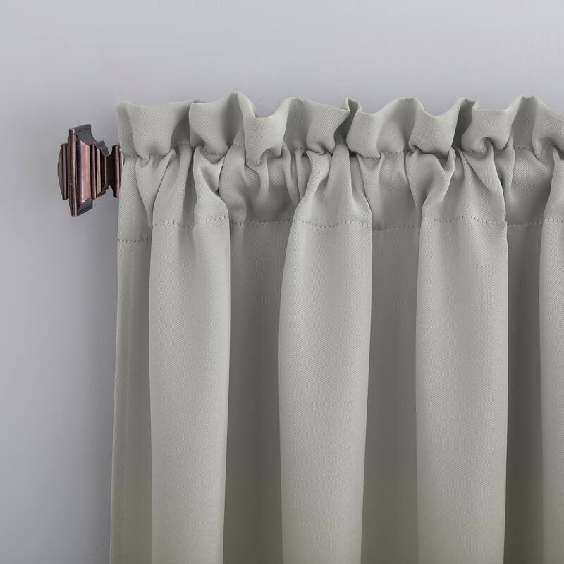 Sun Zero Hayden Energy Saving Blackout Rod Pocket Curtain Panel, Single Panel
