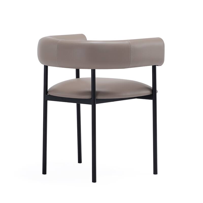 Onda Metal Vegan Leather Dining Chair