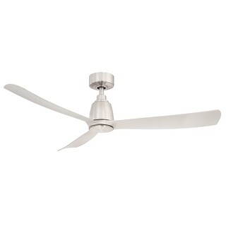 Fanimation Kute 52 inch Indoor/Outdoor Smart Ceiling Fan with Remote - Brushed Nickel
