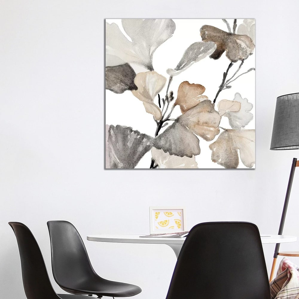 iCanvas "Neutral Ginko Stems II" by Lanie Loreth Canvas Print