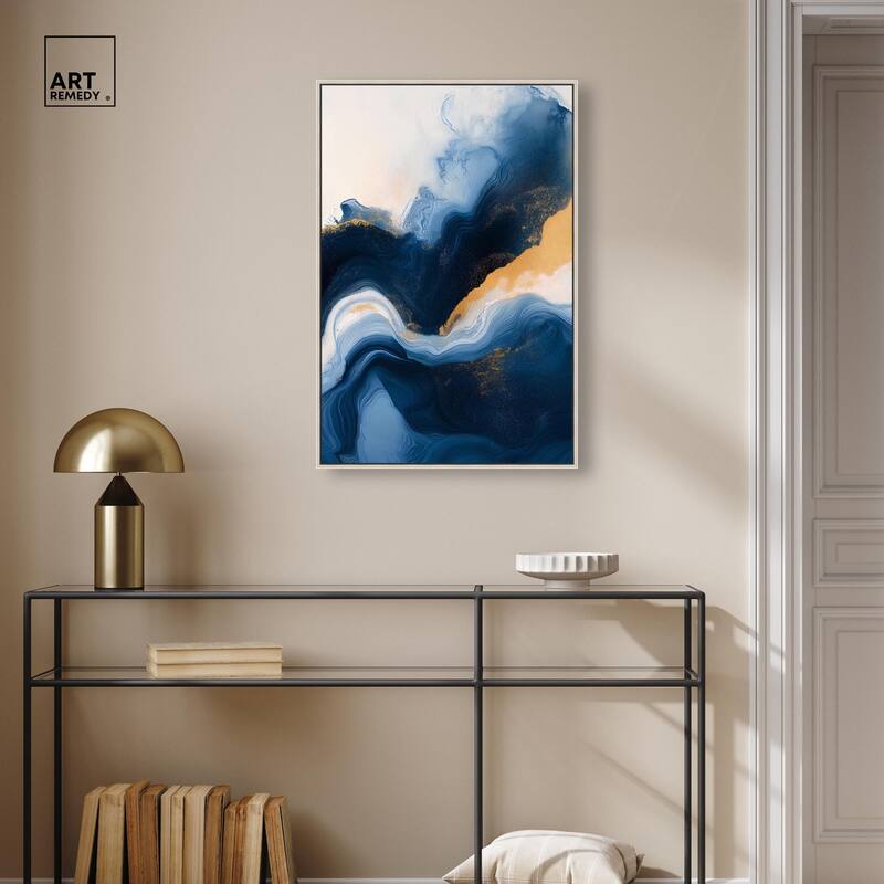 Blue Deep III Canvas by Art Remedy