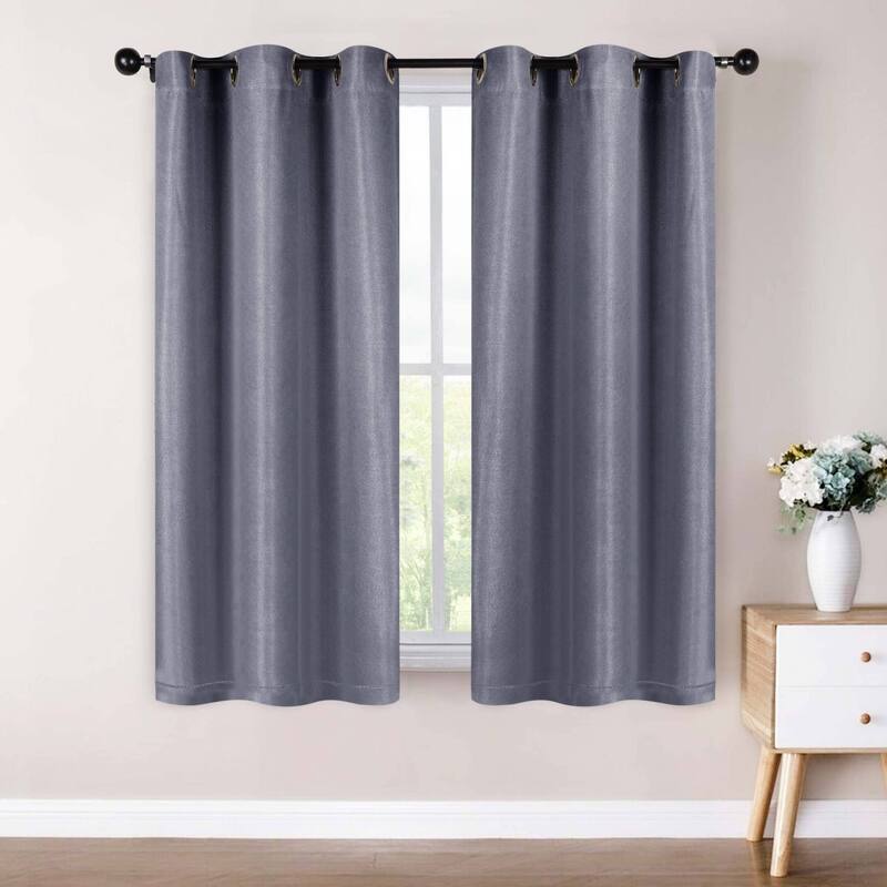 Superior Jaxon Washable Room Darkening Curtains, Set of 2 Panels