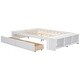 preview thumbnail 17 of 16, Full Size Platform Bed with Bed-end Storage Case & 2 Storage Drawers, Wooden Storage Bed Frame for Children Teens Adults Bedroom