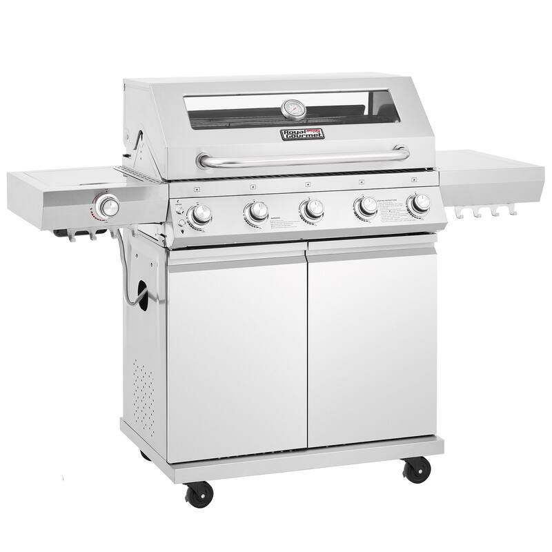 Royal Gourmet Deluxe Stainless Steel 5-Burner Gas Grill
