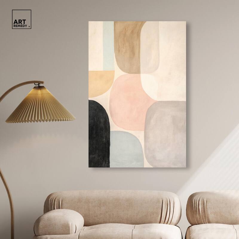 Soft Cubism II Canvas by Art Remedy, Gallery Wrapped