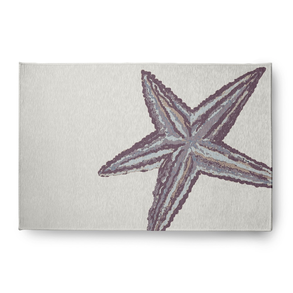 Large Starfish Nautical Indoor/Outdoor Rug