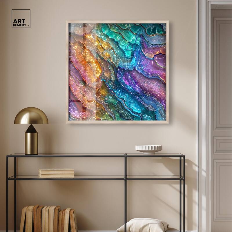 Glittering Spectrum I Shadowbox by Art Remedy