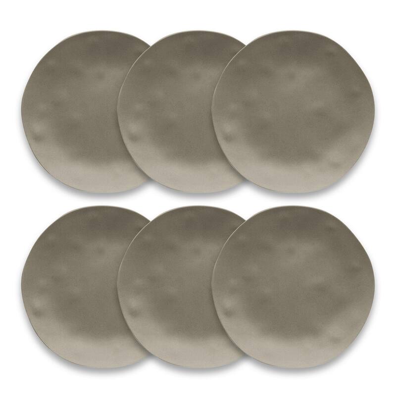 Abode Homewares by TarHong Planta Matte Dune Dinner Plate,10.5 x 0.9", Set of 6