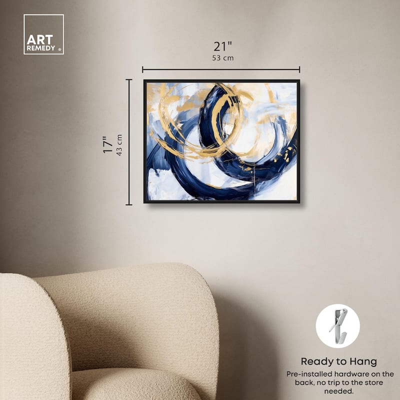 Bold Whirl I Canvas by Art Remedy