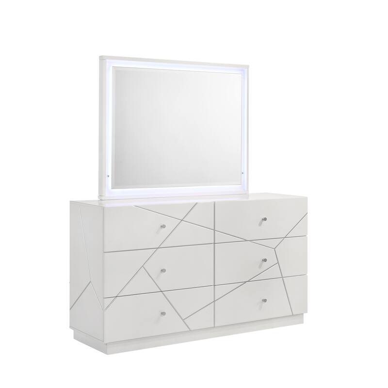 Manhattan King / Queen 4PC / 5PC Bedroom Set White