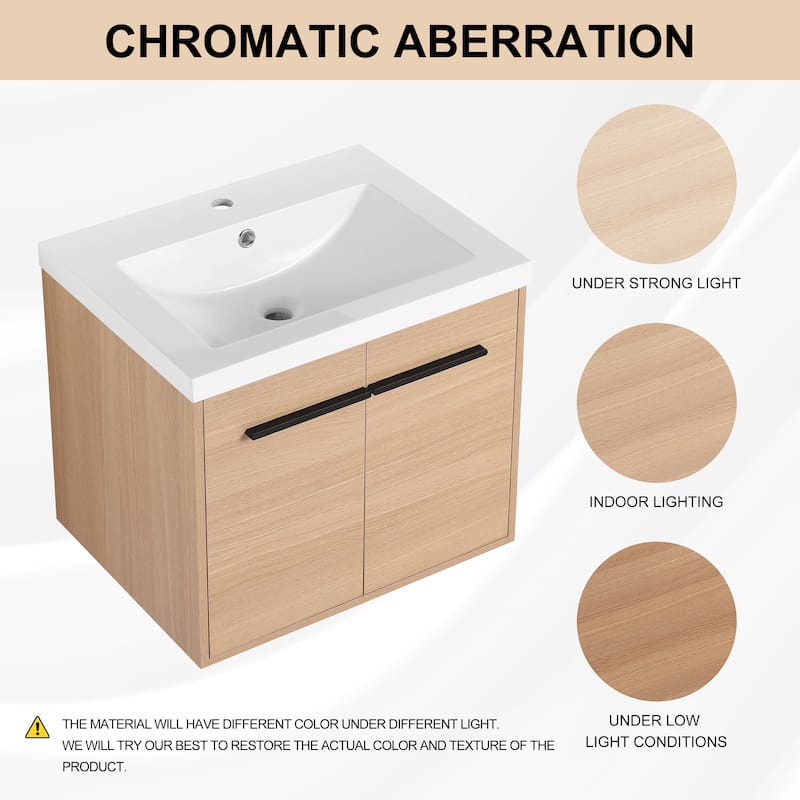 BNK 16"/20"/24"/30"/36" Single Sink Bathroom Vanity with Soft Close Door and Shelf